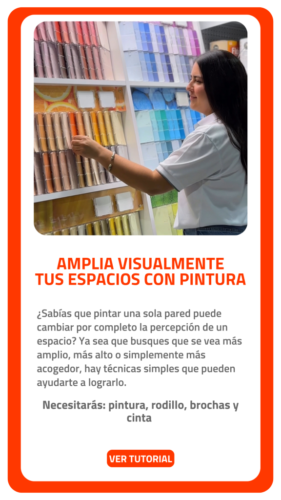 TIP amplia visualmente tus espacios